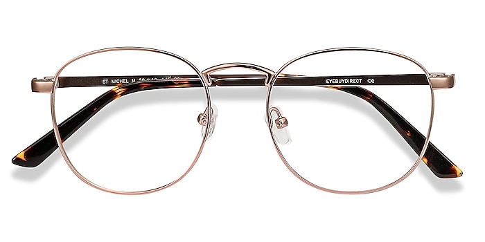 Rose Gold St Michel -  Vintage Metal Eyeglasses