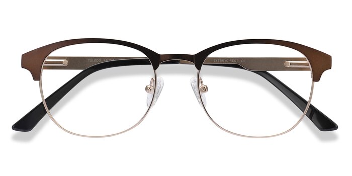 Brown Toledo -  Metal Eyeglasses