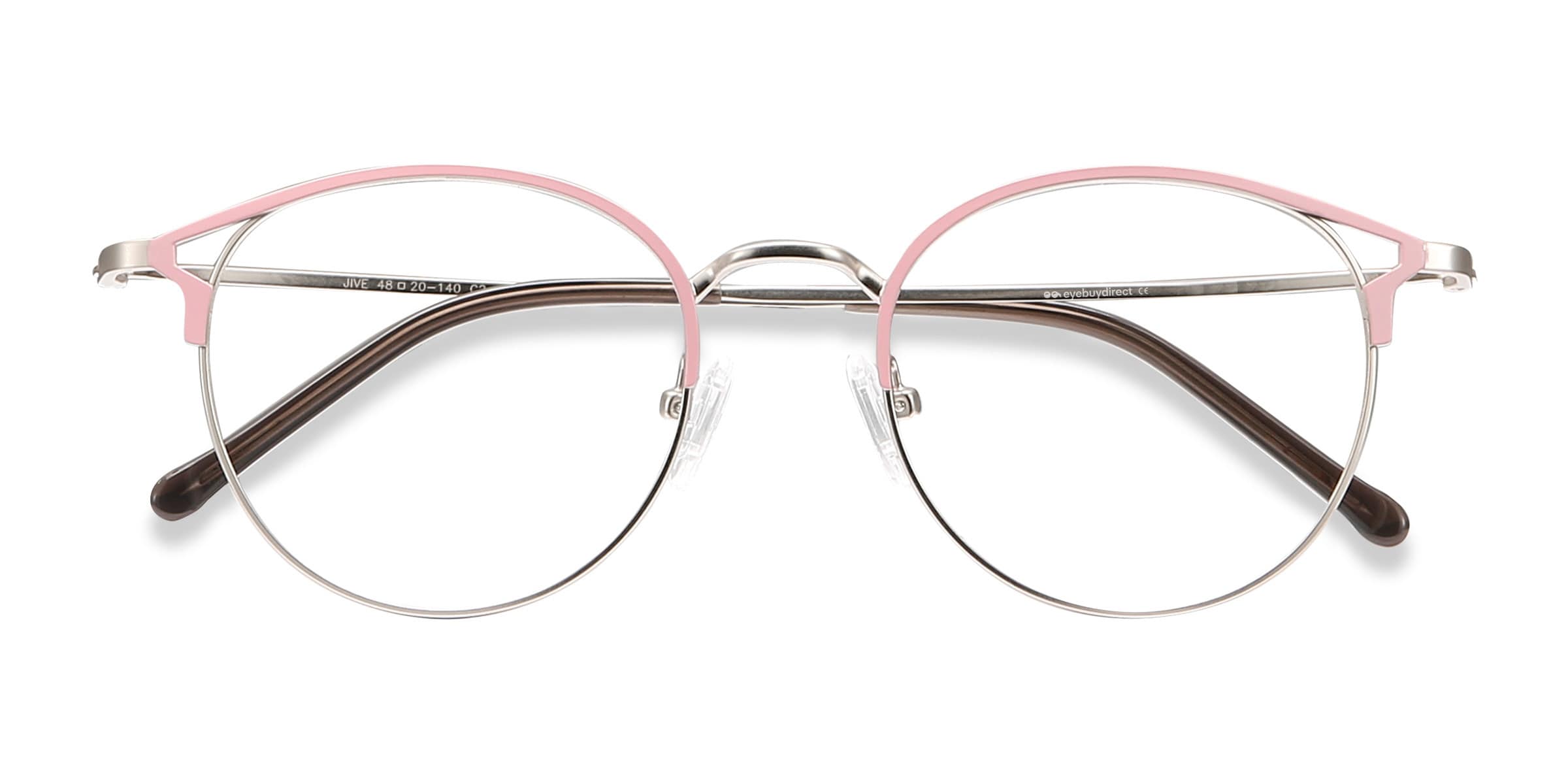 Pink hot sale circular glasses