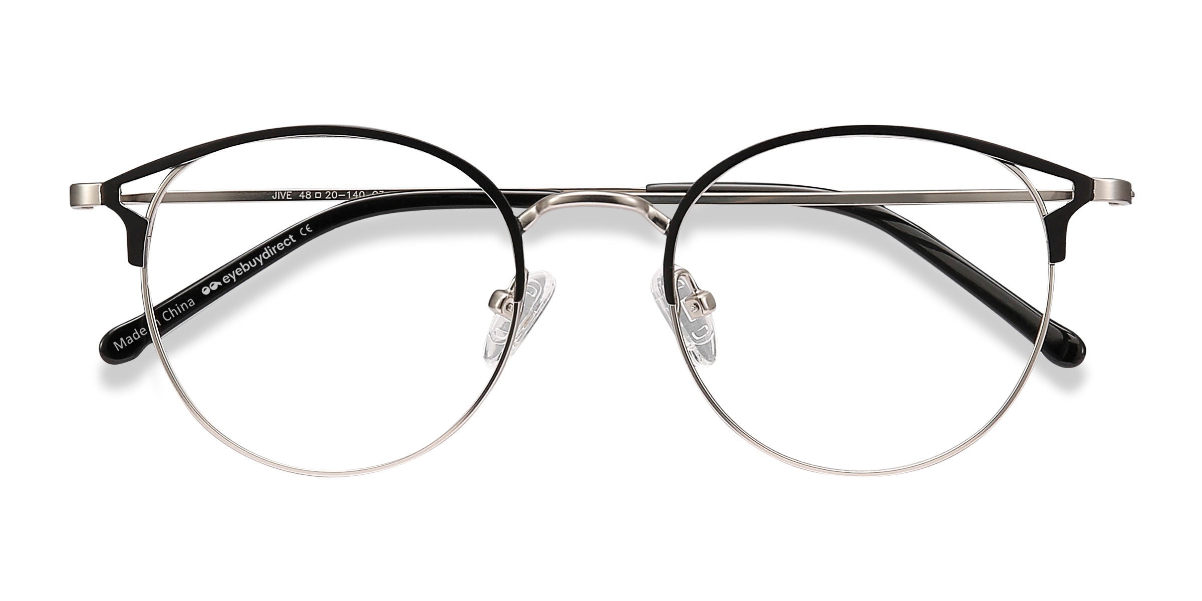 Silver round outlet glasses frames