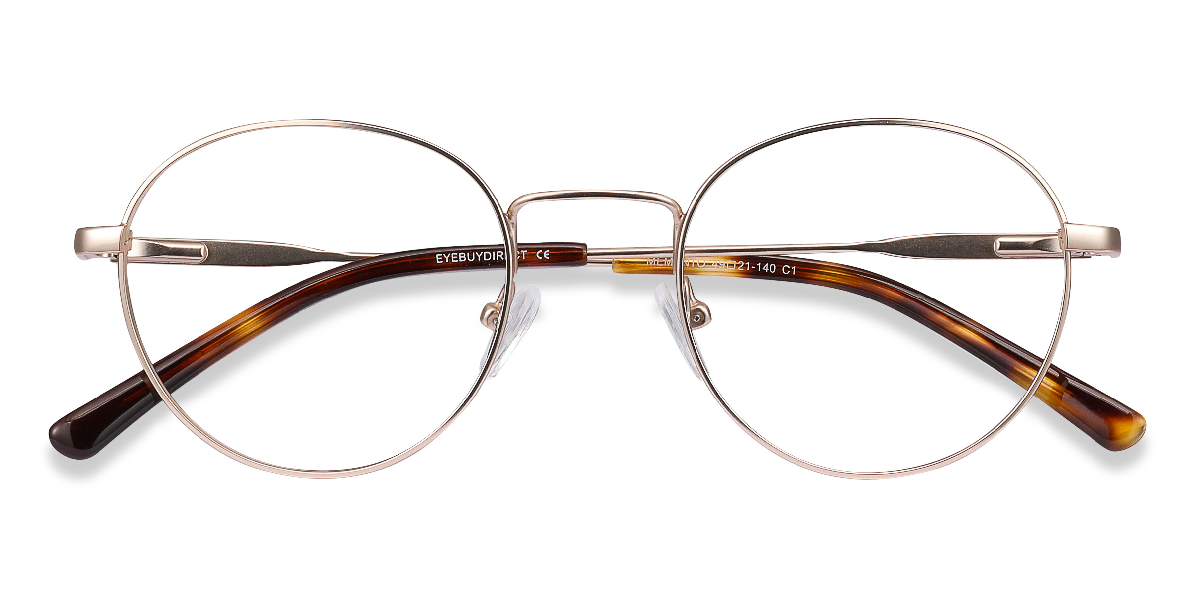 Unisex s roundMetal Prescription eyeglasses - Eyebuydirect s Memento