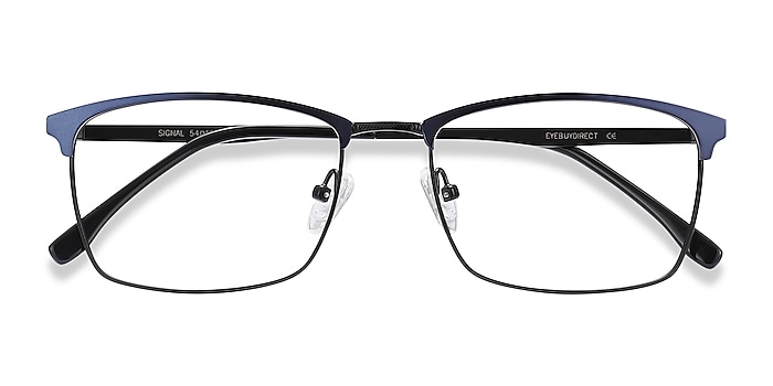 Blue Signal -  Lightweight Metal Eyeglasses