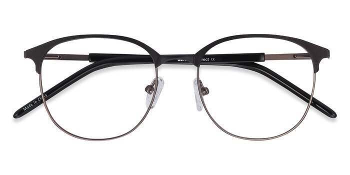 Black Gunmetal Perceive -  Lightweight Metal Eyeglasses