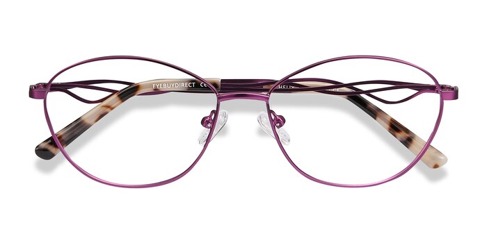 Purple Helix -  Lightweight Metal Eyeglasses