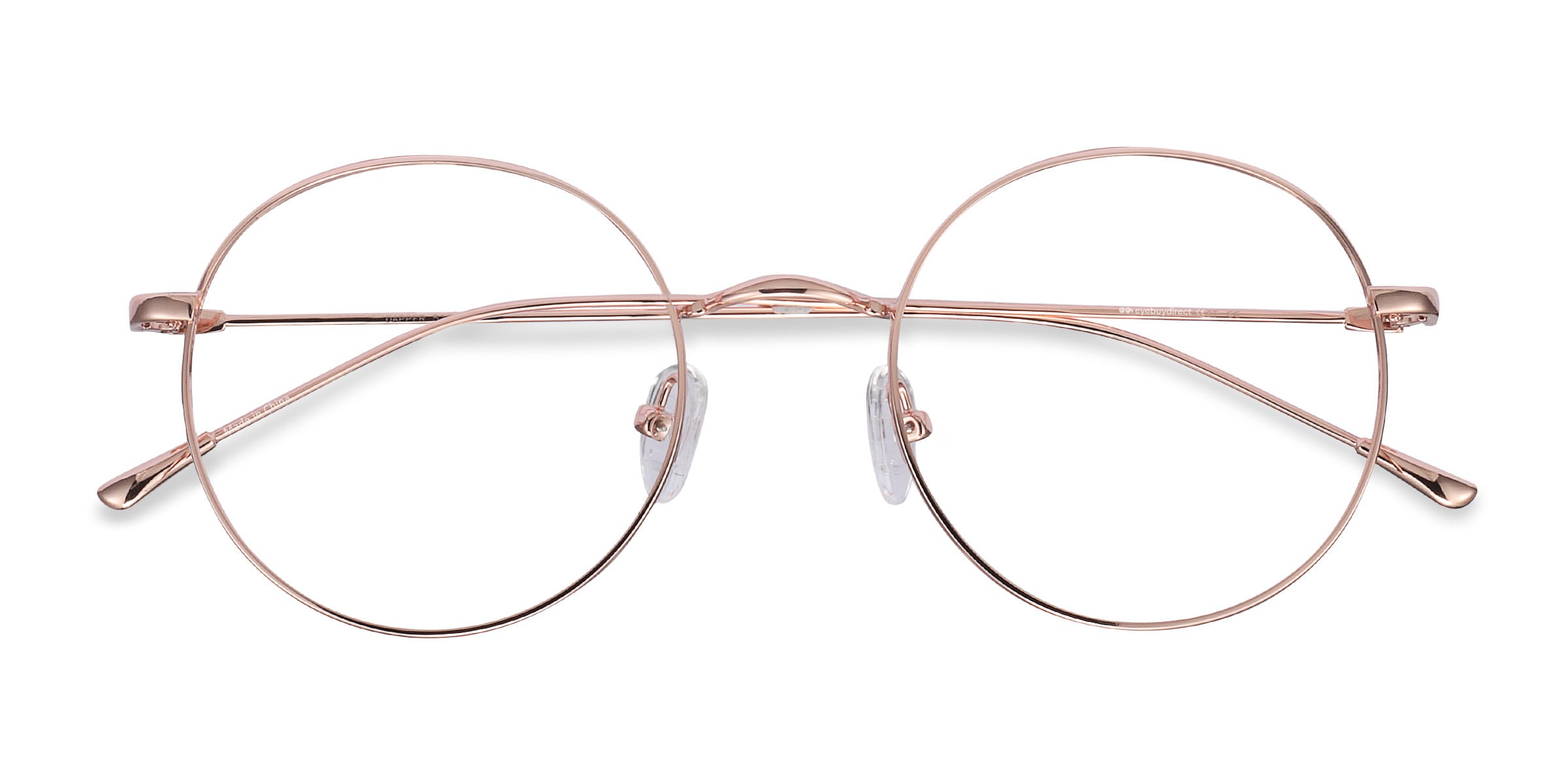 Dapper Round Rose Gold Full Rim Eyeglasses | Eyebuydirect Canada