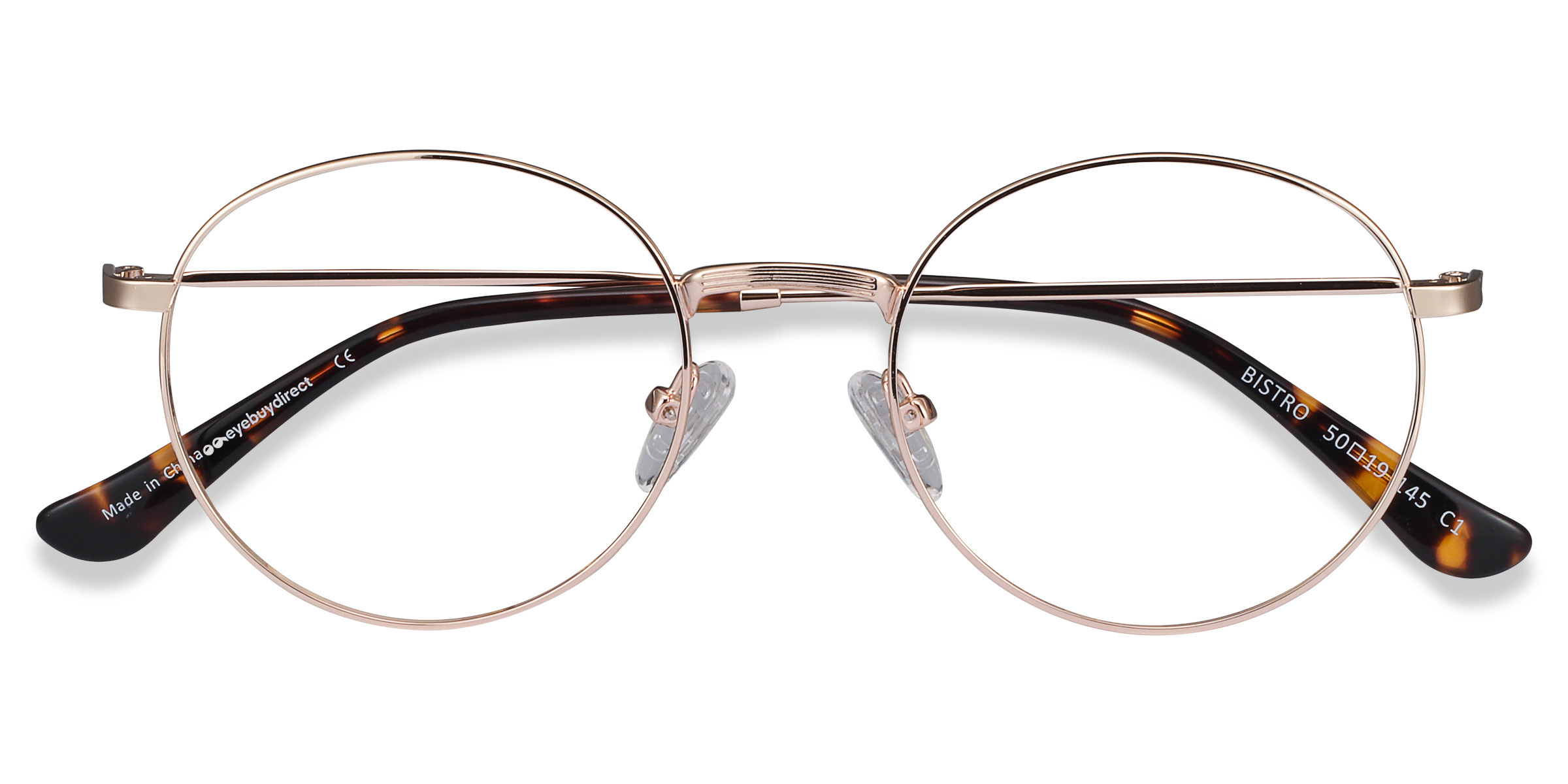 Unisex s roundMetal Prescription eyeglasses - Eyebuydirect s Bistro