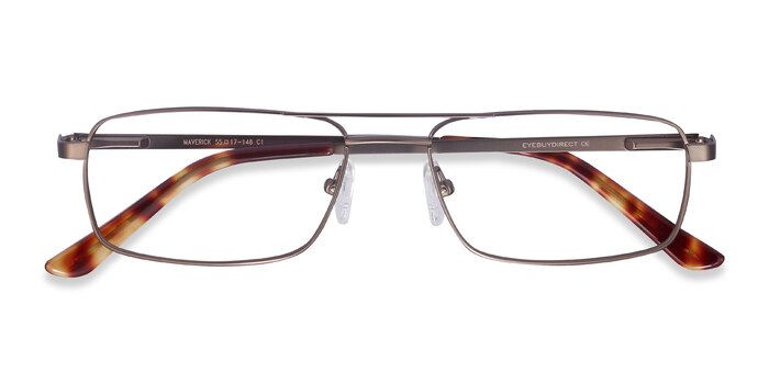 Brown Maverick -  Lightweight Metal Eyeglasses