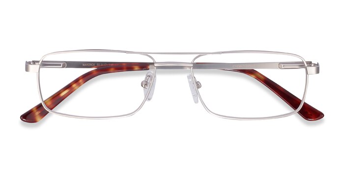 Silver Maverick -  Lightweight Metal Eyeglasses