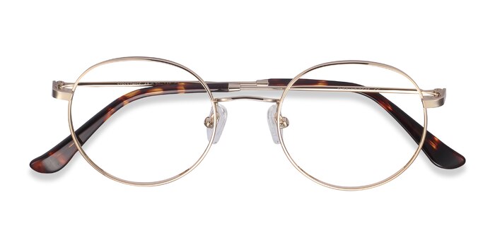 Golden Streetwise -  Vintage Metal Eyeglasses