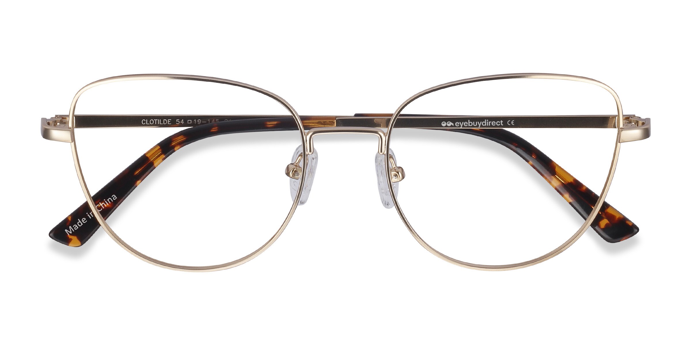 Lunette de vue 2024 femme metal doré