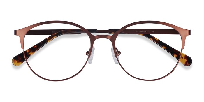 Brown Emma -  Lightweight Metal Eyeglasses