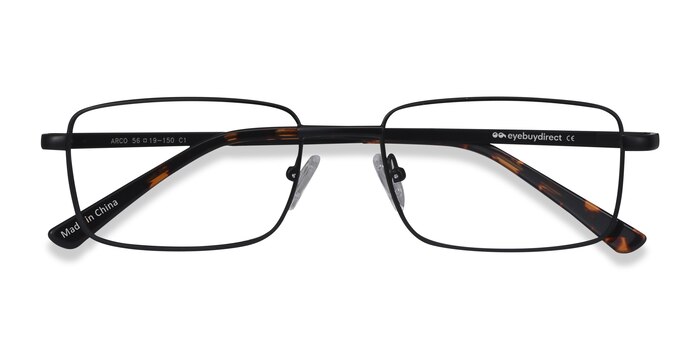 Black Arco -  Metal Eyeglasses