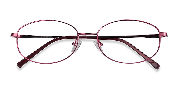 Burgundy Embrace -  Lightweight Metal Eyeglasses