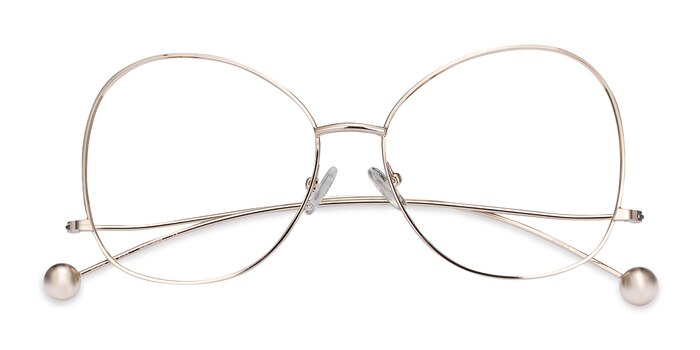 Gold Renata -  Vintage Metal Eyeglasses