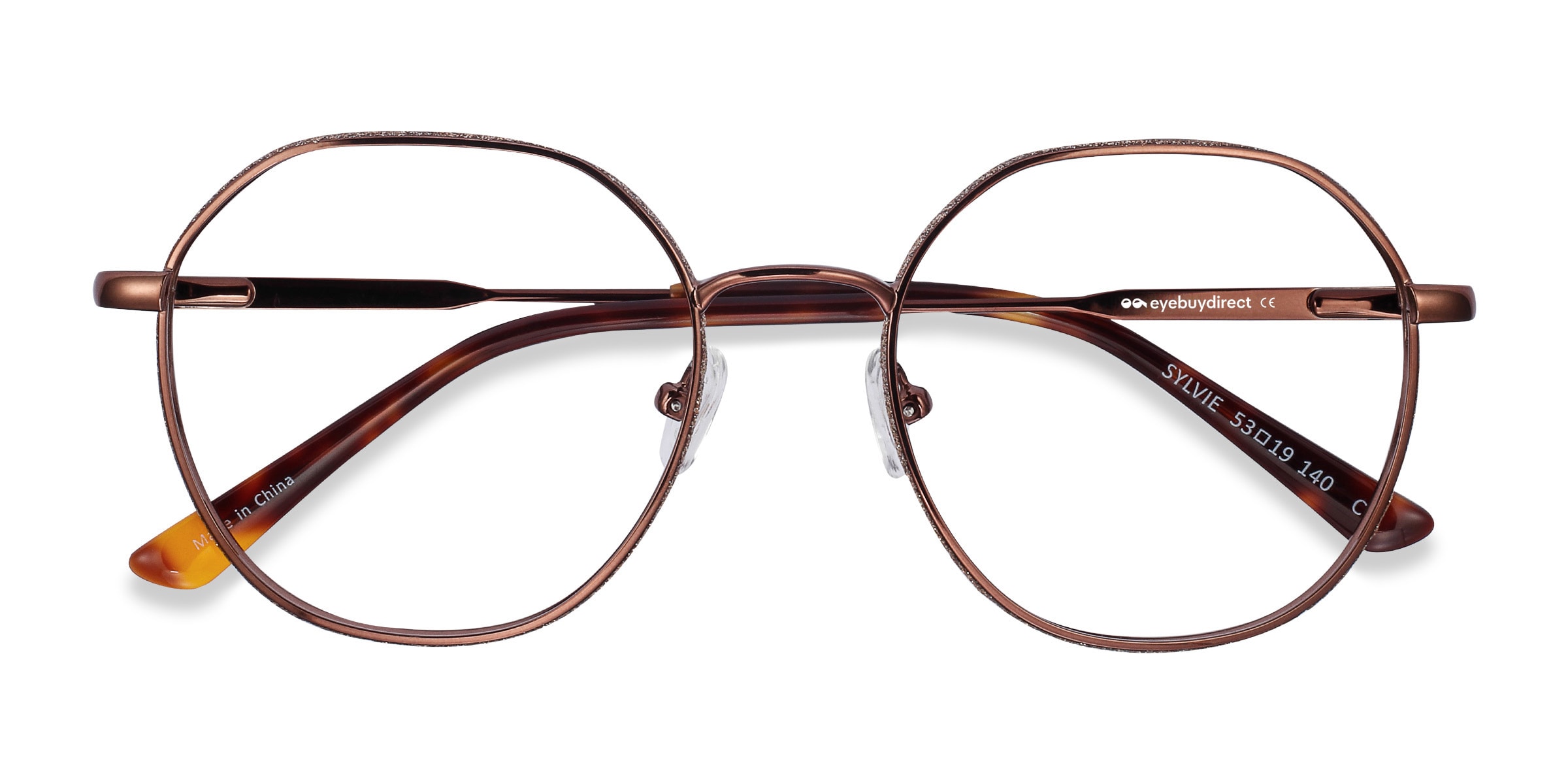 brown metal glasses