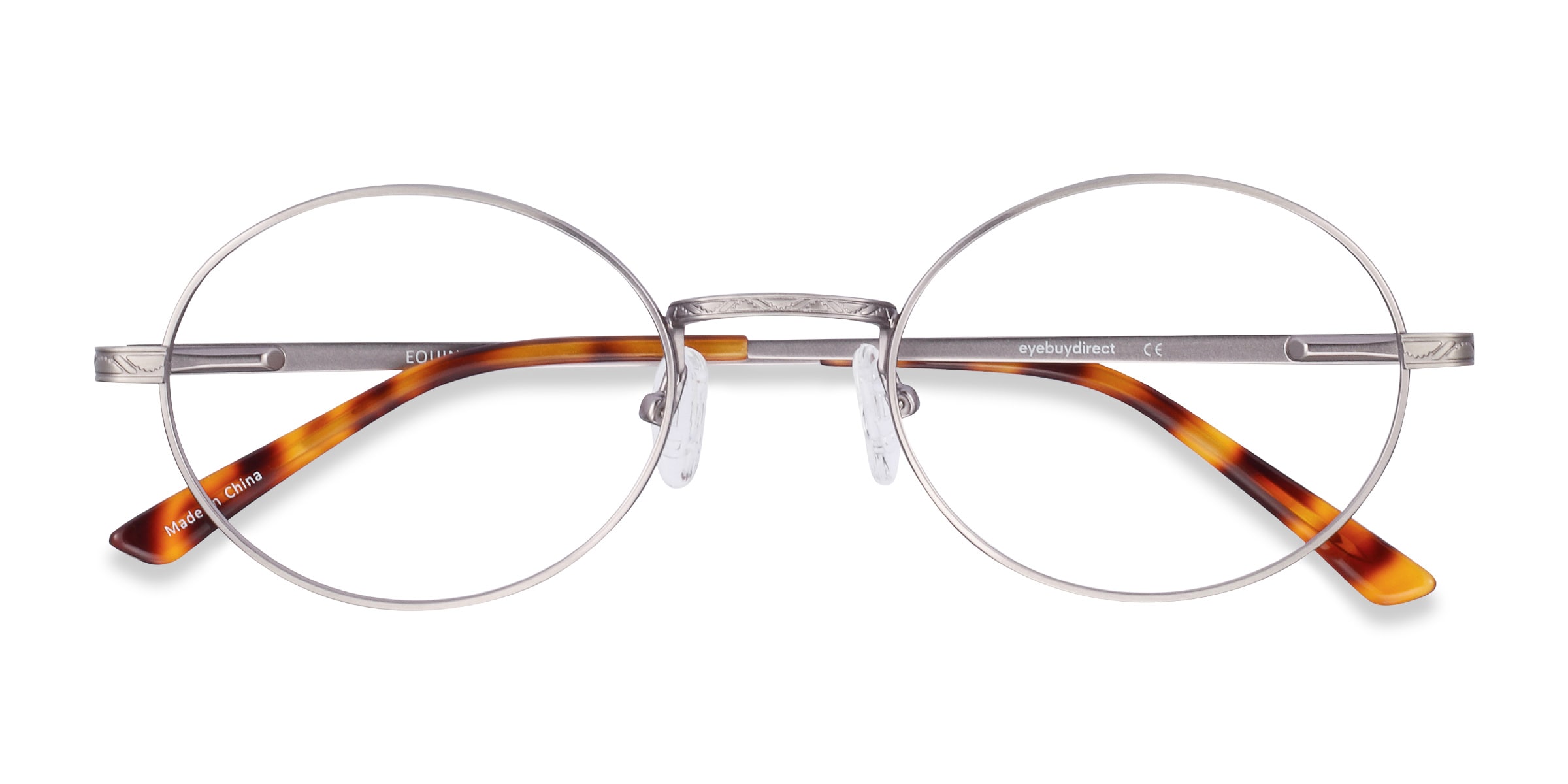 Equinox Oval Gunmetal Full Rim Eyeglasses | Eyebuydirect Canada