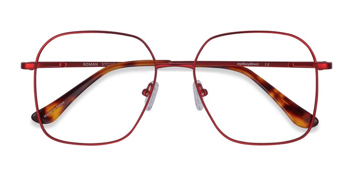 Red Roman -  Vintage Metal Eyeglasses