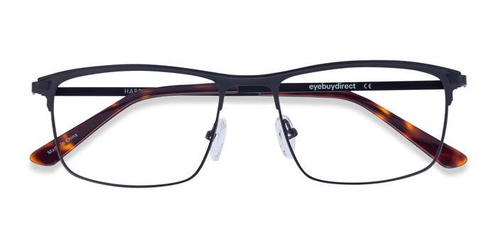 Black Harrison -  Lightweight Metal Eyeglasses