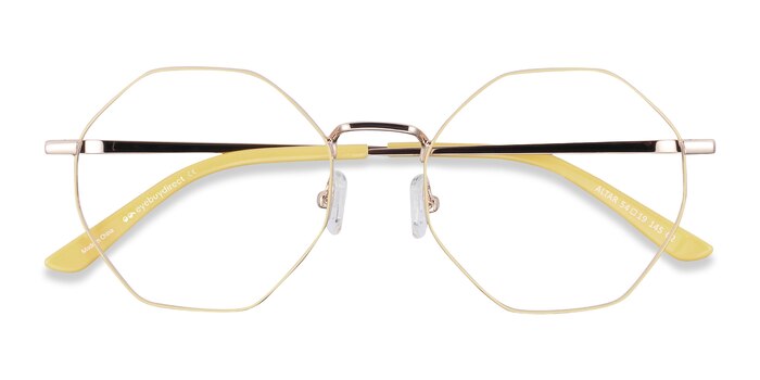Yellow & Gold Altar -  Lightweight Metal Eyeglasses