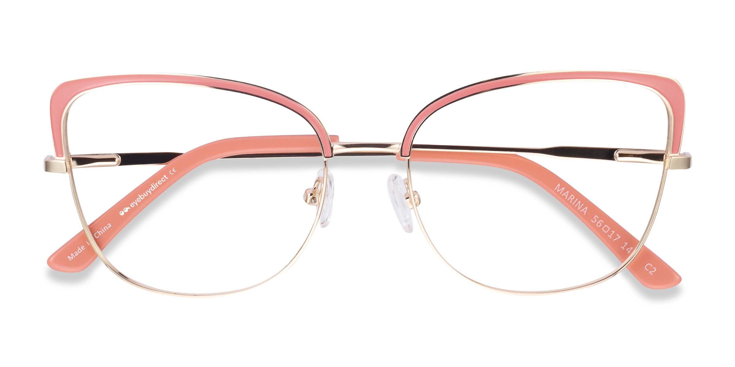 Female s hornMetal Prescription eyeglasses - Eyebuydirect s Marina