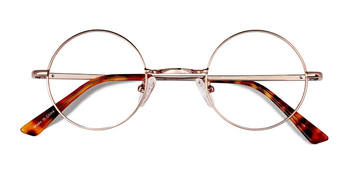 Rose Gold Abazam -  Vintage Metal Eyeglasses