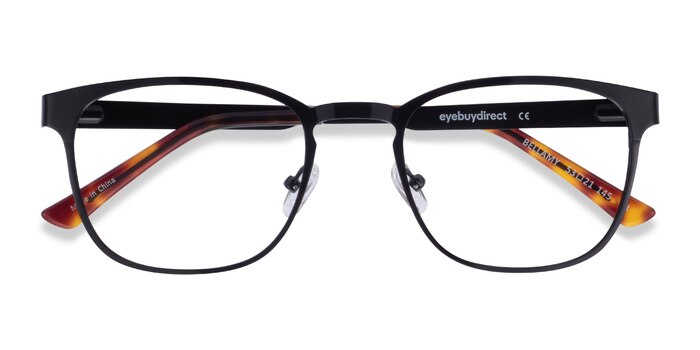 Shiny Black Bellamy -  Metal Eyeglasses