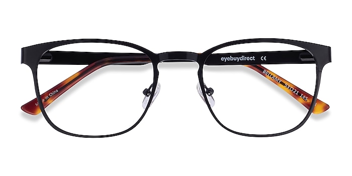 Shiny Black Bellamy -  Metal Eyeglasses