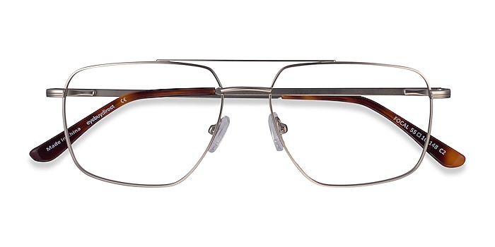 Silver Focal -  Metal Eyeglasses