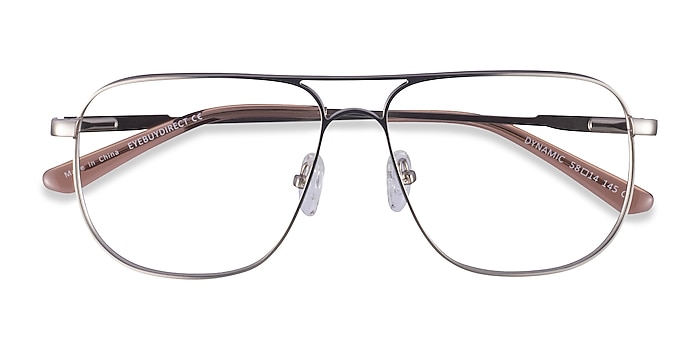 Matte Silver Dynamic -  Metal Eyeglasses