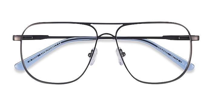 Matte Gunmetal Dynamic -  Metal Eyeglasses