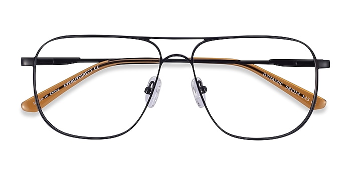 Matte Black Dynamic -  Metal Eyeglasses