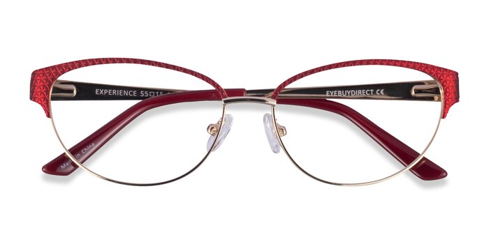 Red Gold Experience -  Colorful Metal Eyeglasses