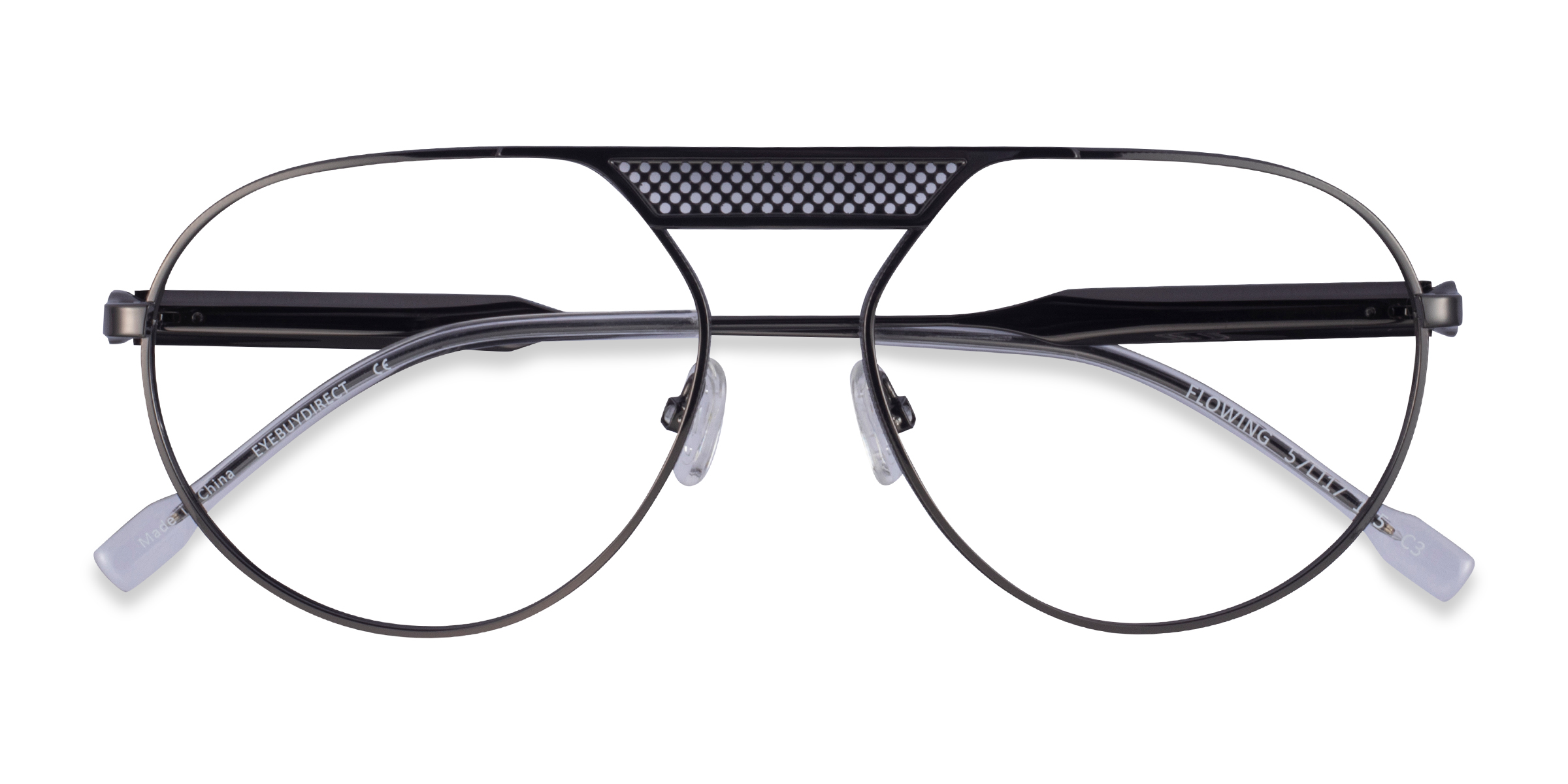 Male s aviatorMetal Prescription eyeglasses - Eyebuydirect s Flowing