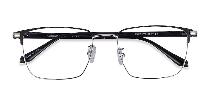 Black Silver Abroad -  Metal Eyeglasses