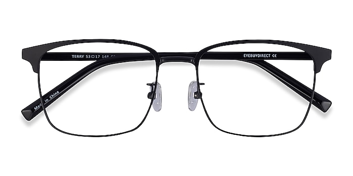 Black Terry -  Metal Eyeglasses