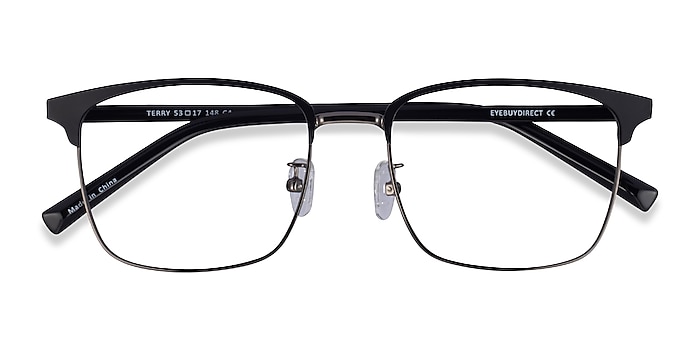 Black Gunmetal Terry -  Metal Eyeglasses