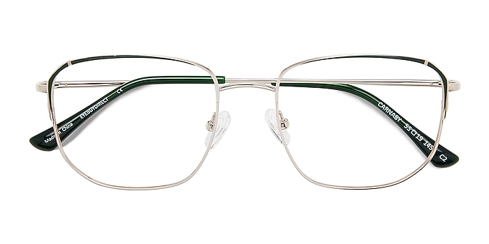 Gold Dark Green Carnaby -  Metal Eyeglasses