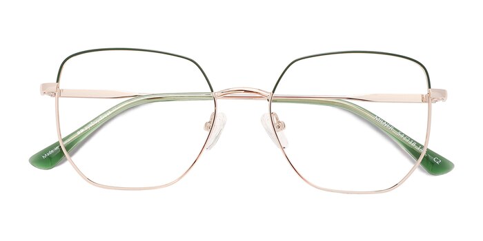 Gold Green Milner -  Metal Eyeglasses