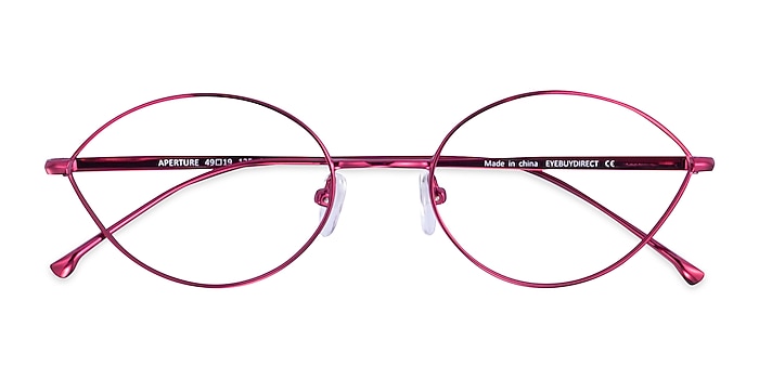 Clear Purple Aperture -  Metal Eyeglasses