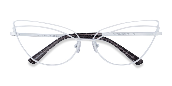 White Mila -  Metal Eyeglasses
