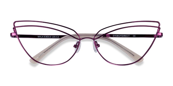 Purple Mila -  Metal Eyeglasses