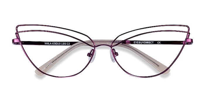 Purple Mila -  Metal Eyeglasses