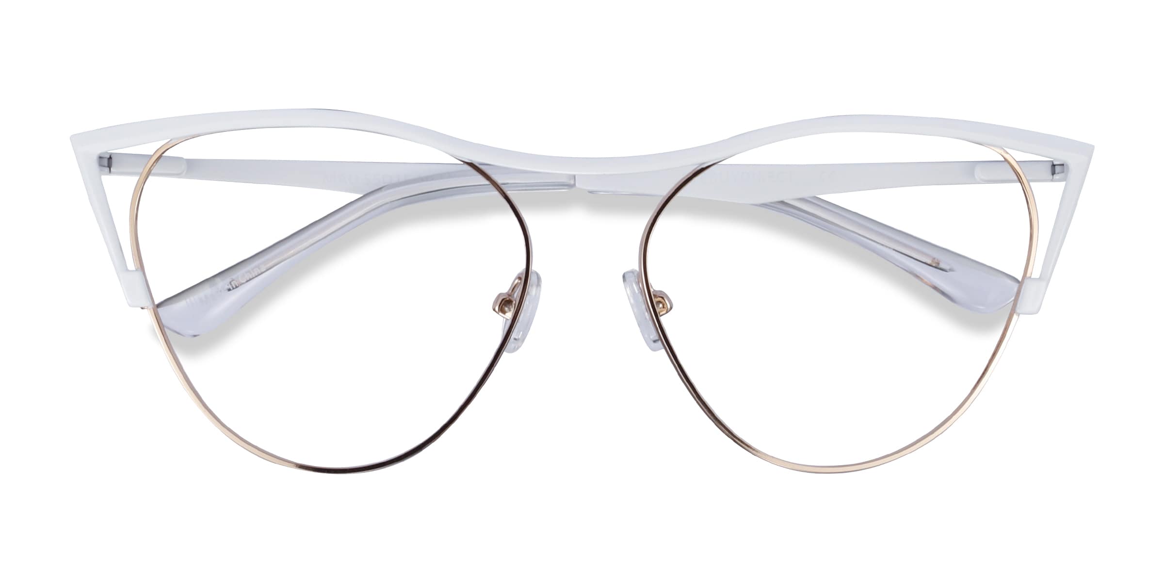 White gold sales glasses frames