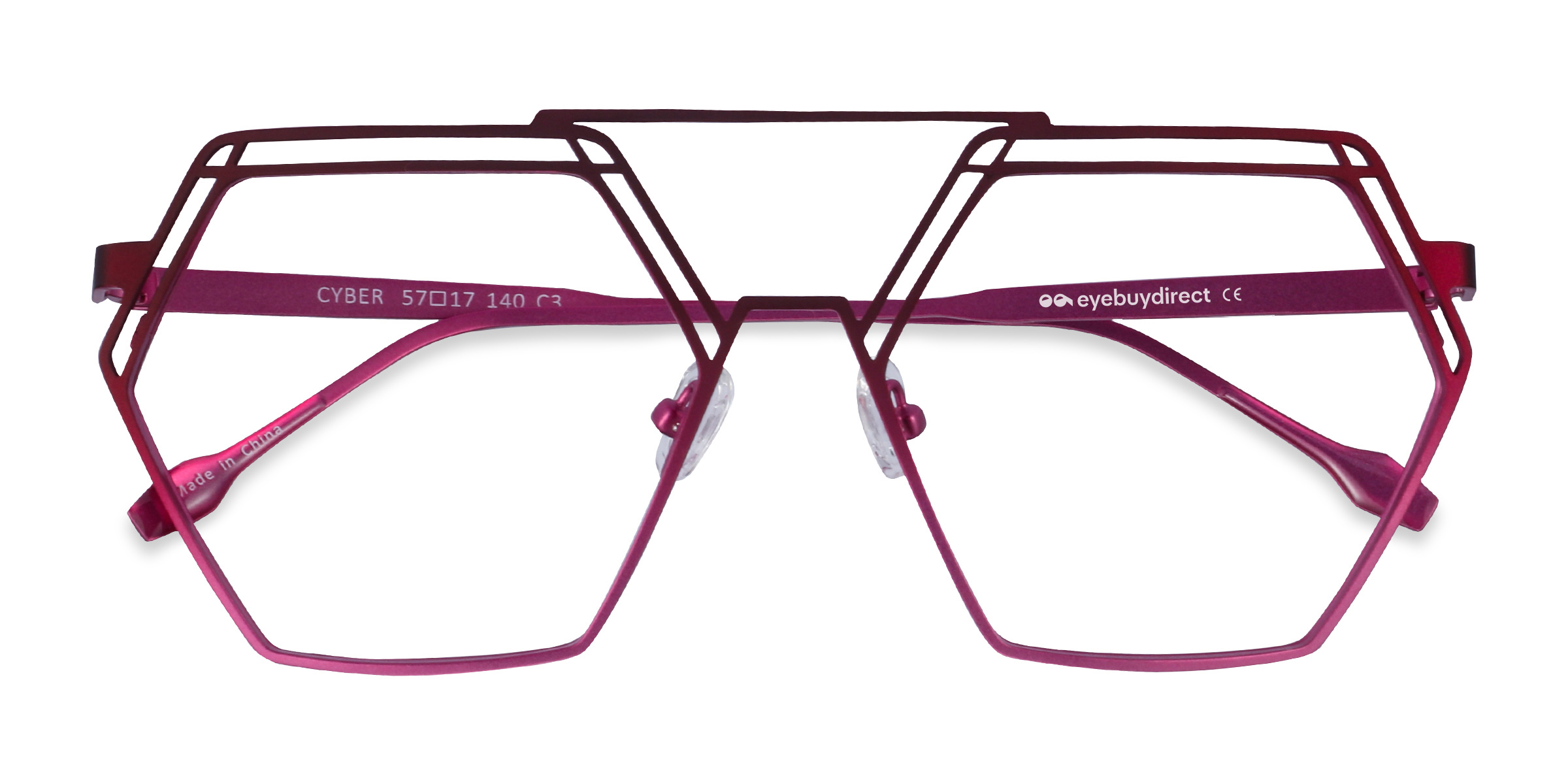 Female s geometricMetal Prescription eyeglasses - Eyebuydirect s Cyber