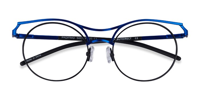 Blue Black Proximo -  Metal Eyeglasses