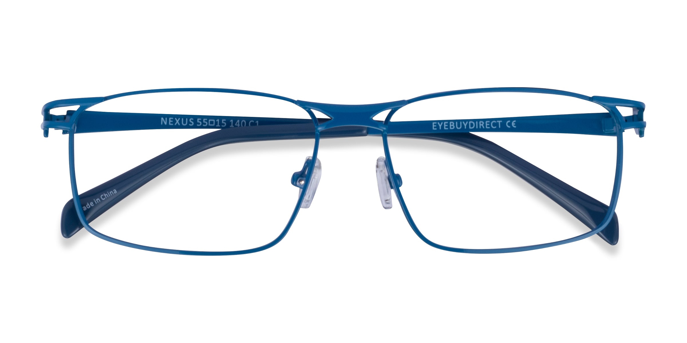 Nexus Rectangle Blue Full Rim Eyeglasses | Eyebuydirect Canada