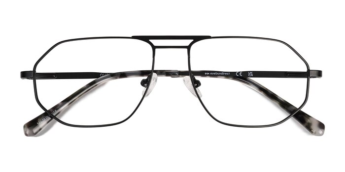 Matte Black   Quebec -  Metal Eyeglasses