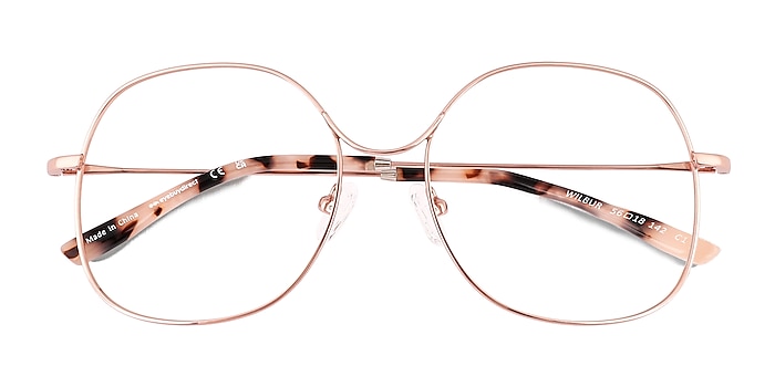 Rose Gold Wilbur -  Metal Eyeglasses