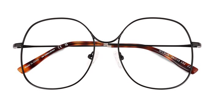 Black Wilbur -  Metal Eyeglasses