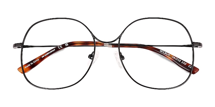 Black Wilbur -  Metal Eyeglasses